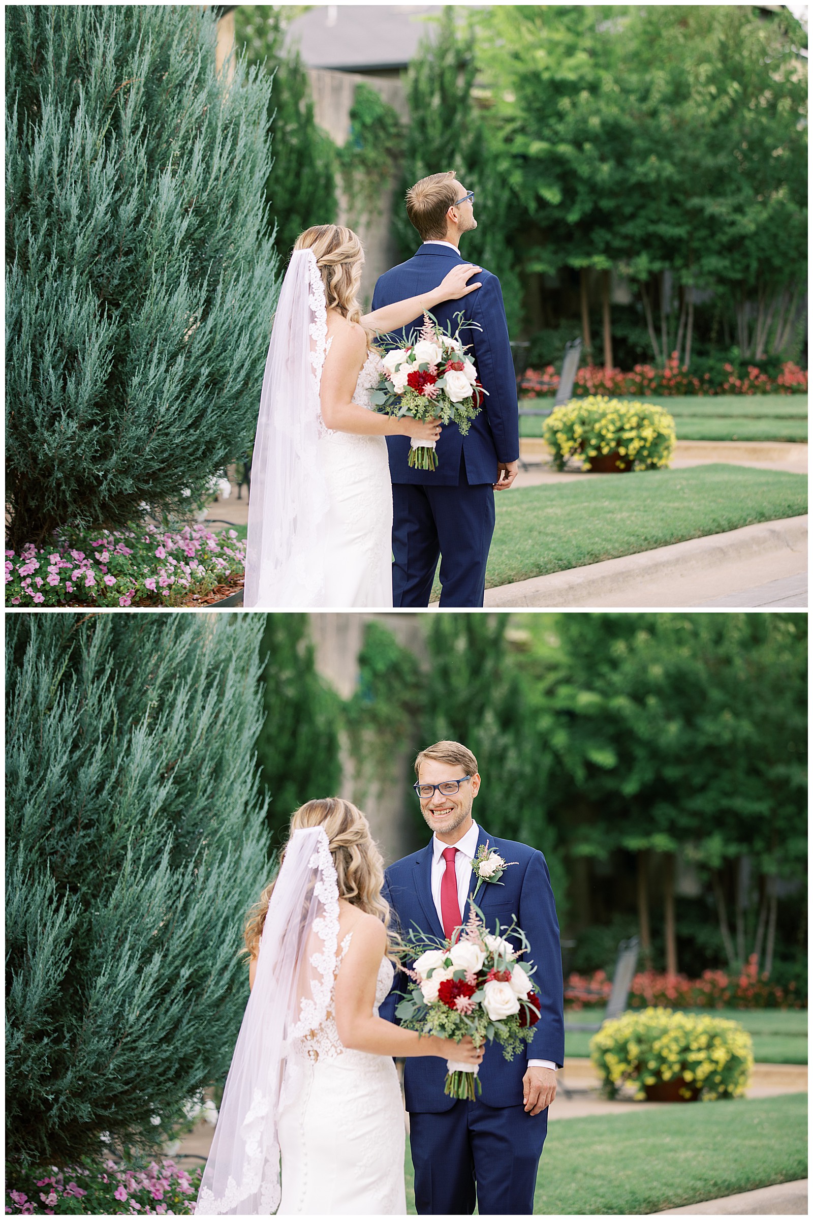 wedding-first-look-bride-and-groom-first-look-dresser-mansion-venue-tulsa-wedding-photographer